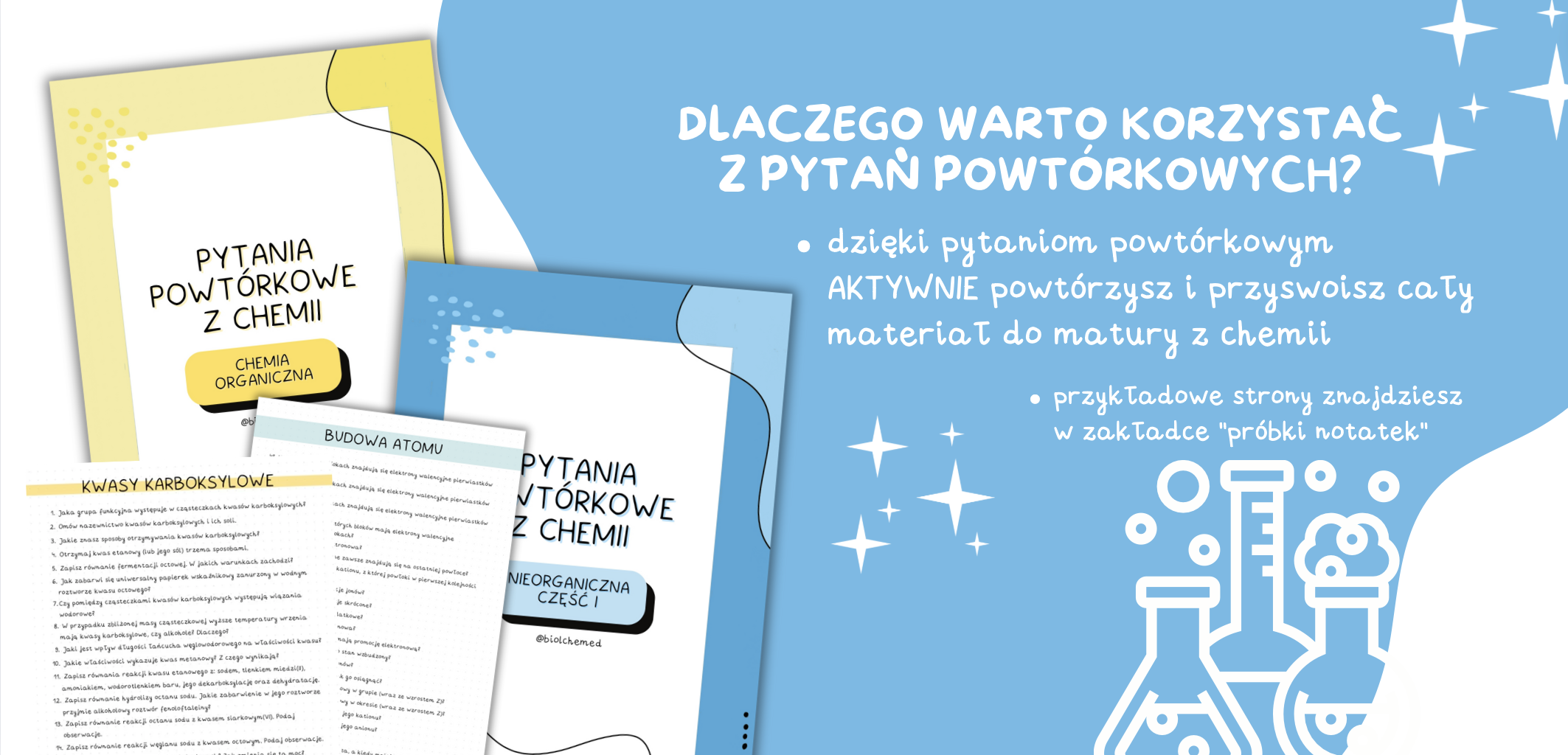 Biolchemed - Planer do matury z chemii, notatki z chemii, notatki do
